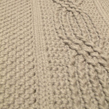 Blanket with Celtic Cable Design