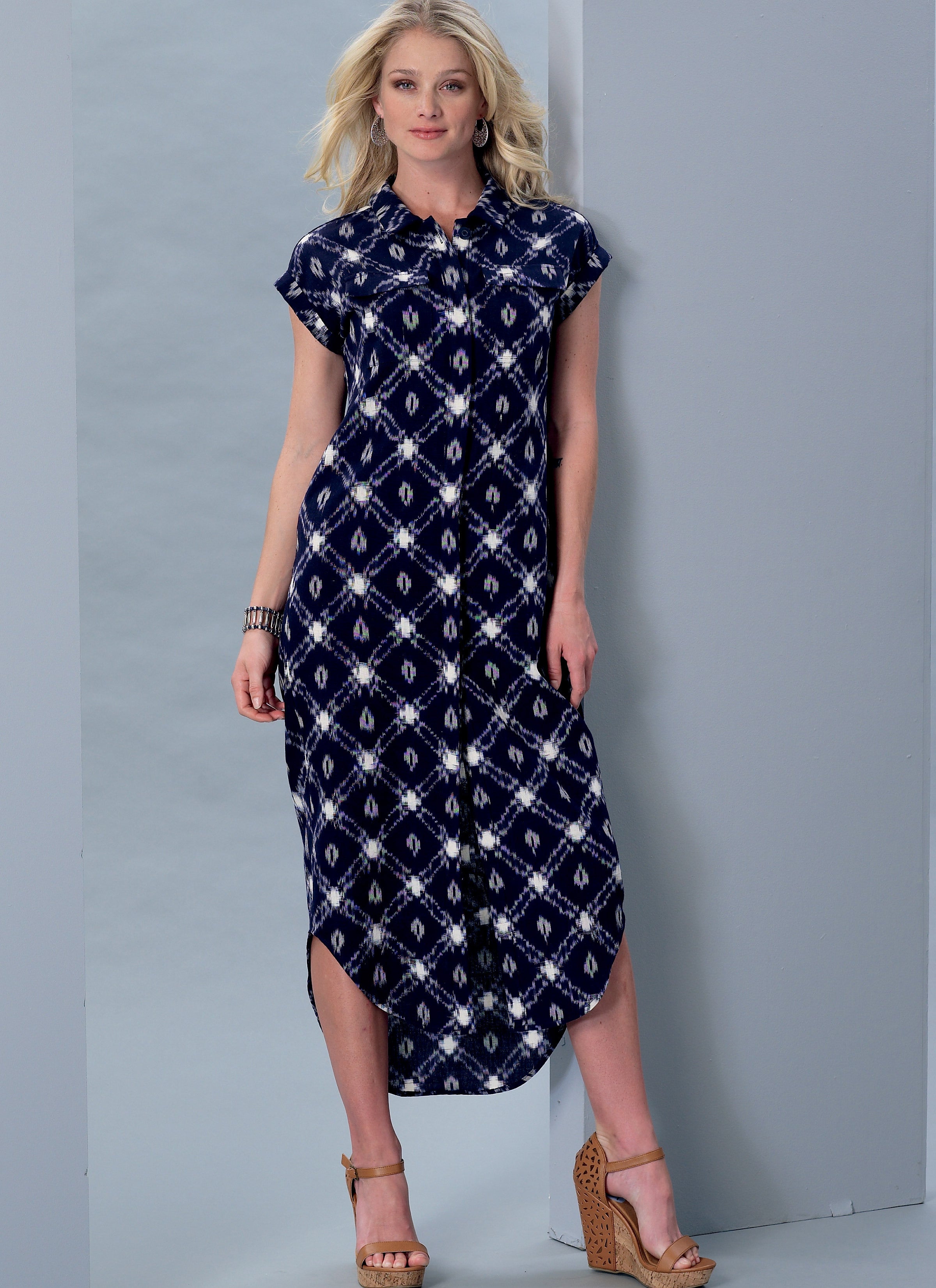 McCall's Misses' Button-Down Top, Tunic, Dresses and Belt M7387 - Sewing Pattern
