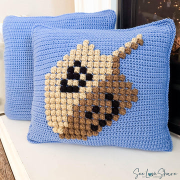 Dreidel Bobble Stitch Pillow