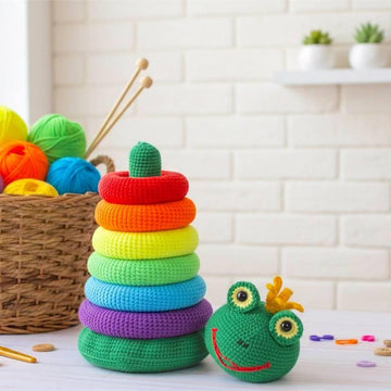 Stacking rings Rainbow Frog