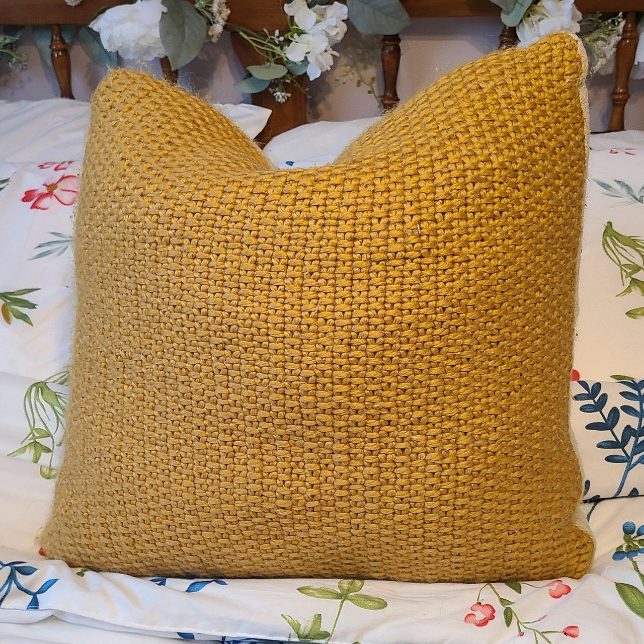 Linen Stitch Throw Pillow