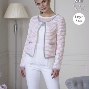 Jacket & Top in King Cole Finesse Cotton Silk DK - 5114pdf - Downloadable PDF