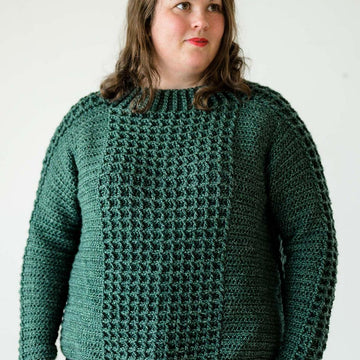 Waffle Side Split Sweater
