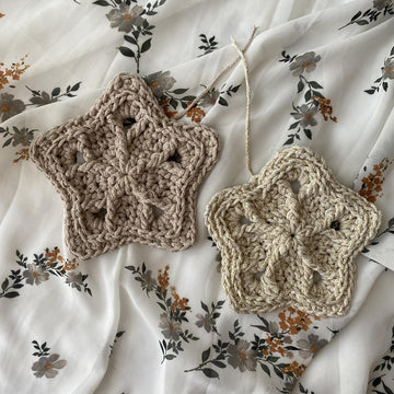 Braided star ornament