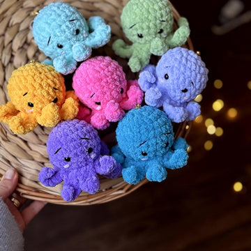 Small no sew plush octopus