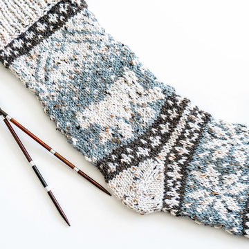 Polar Bear Stroll Knit Stocking