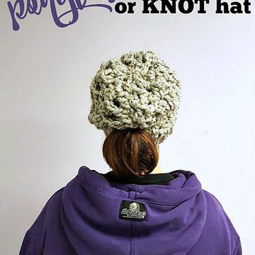 Ponytail or Knot Hat - A Messy Bun Hat!