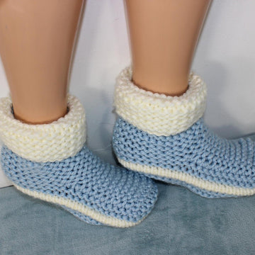 Mens 2 Colour Super Chunky Slipper Boots Circular