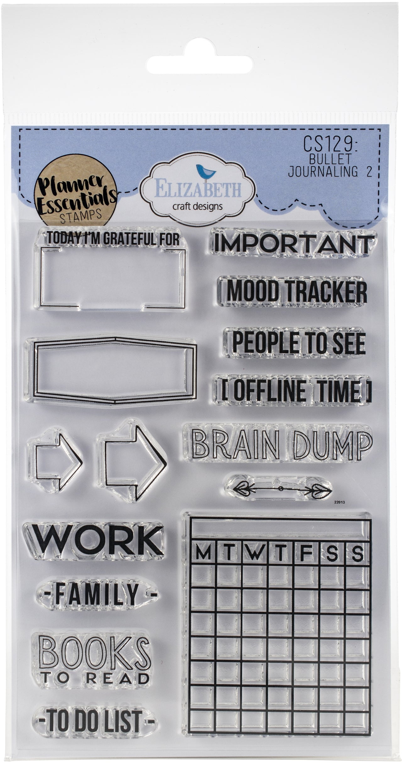 Elizabeth Craft Designs Elizabeth Craft Clear Stamps - Bullet Journaling 2