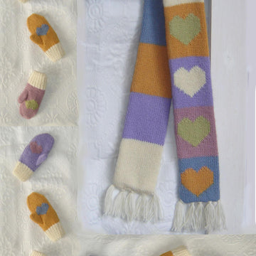 ML159 Elsie's Scarf & Mittens