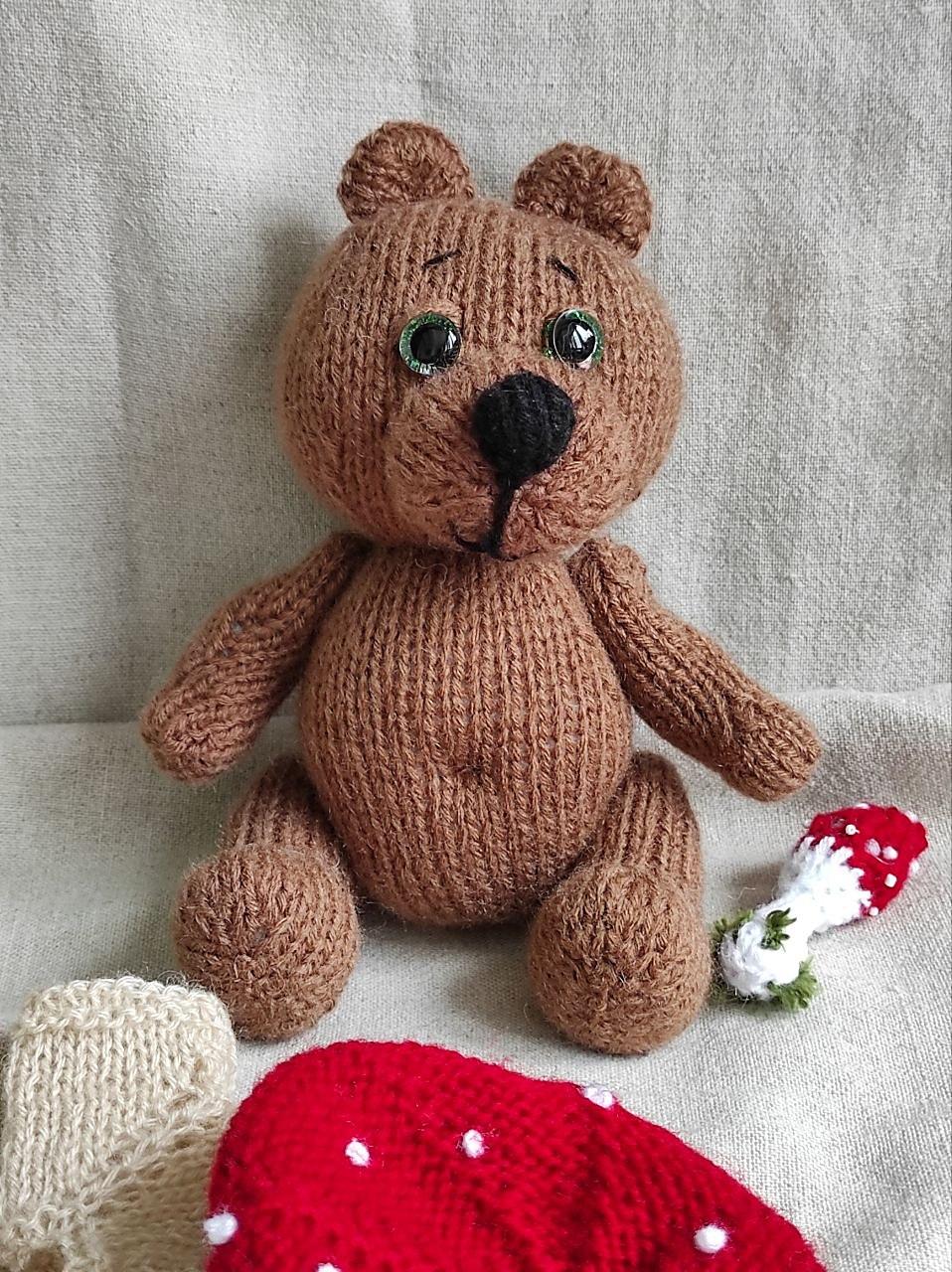 Teddy bear — Pumpkin and Mushroom
