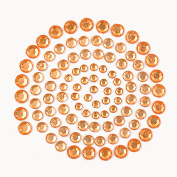 Kaisercraft Adhesive Rhinestones 100/Pkg - Orange