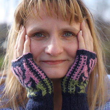 The Giving Flower Fingerless Mitts