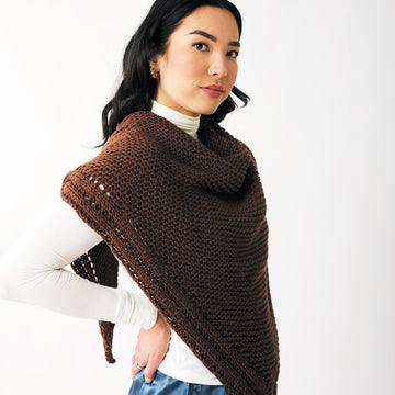 Posadas Shawl in Berroco Merino 401 Chunky