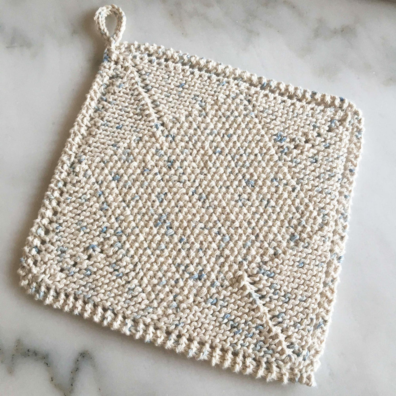 Counterpoint knitted dishcloth