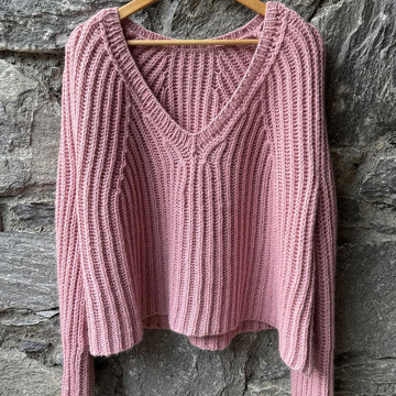 Matilda V-neck brioche sweater