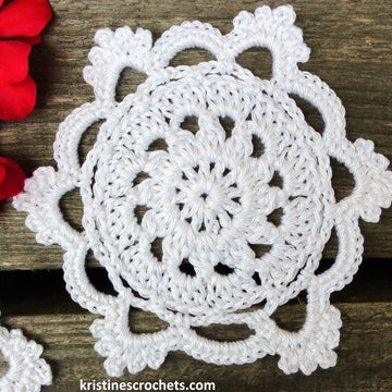 Snow White Coaster Written Pattern
