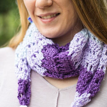 Diamond Scarf with Tassels