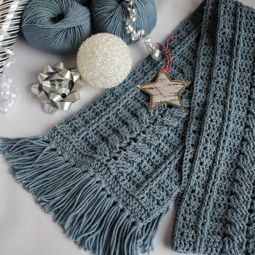 Blissful Cabled Scarf