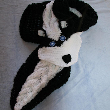 Skunk Scarf, Wrap around the Neck
