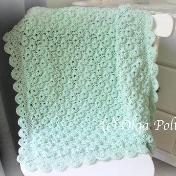 Cupcake Shells Blanket and Hat