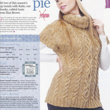 Cable Roll Neck Tee
