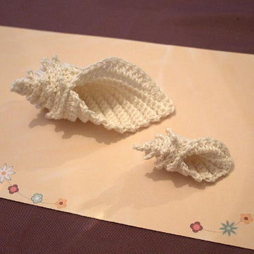 Crochet Conch Shell and Starfish