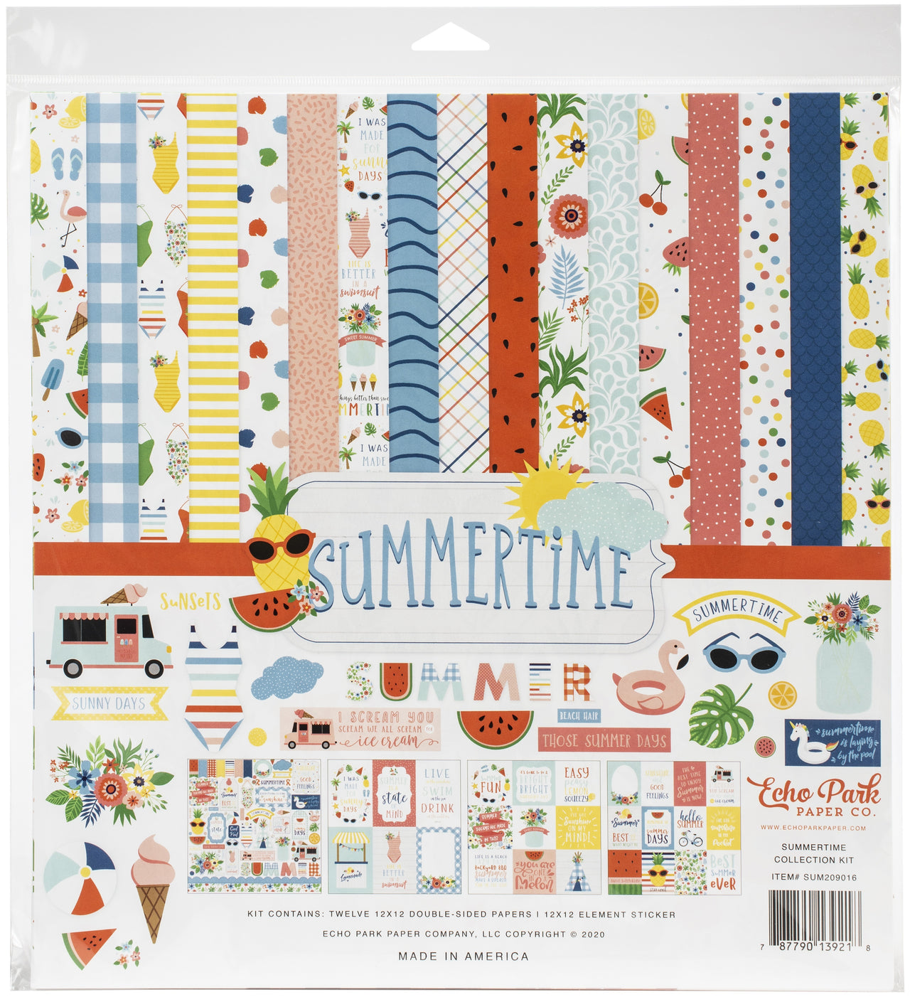 Echo Park Paper Echo Park Collection Kit 12"X12" - Summertime
