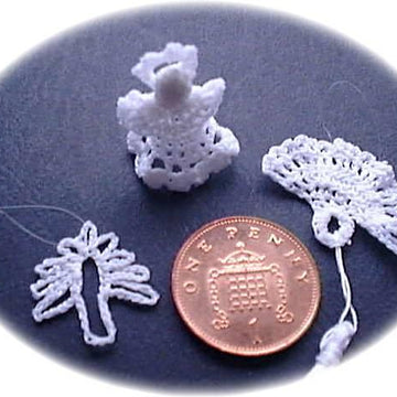 1:12th scale Crochet Christmas Tree Decorations
