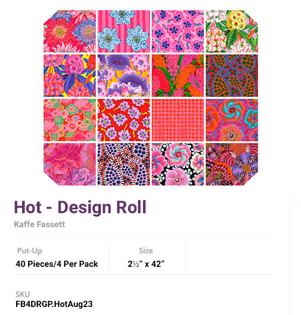 Kaffe Fassett Collective Design Roll - Hot