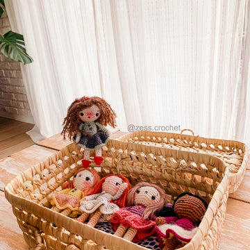 TUTORIEL CROCHET mini poupée GINETTE en Français - modèle patron facile sans couture pdf amigurumi