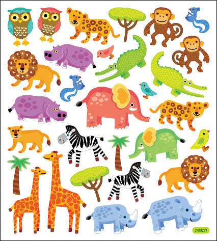 Tattoo King Sticker King Stickers - Jungle Animals