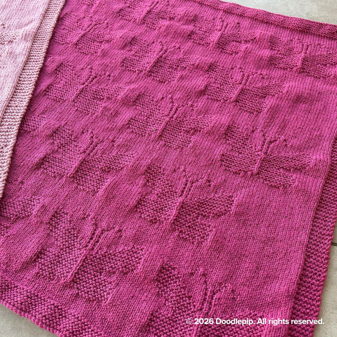 Butterfly Knit Blanket