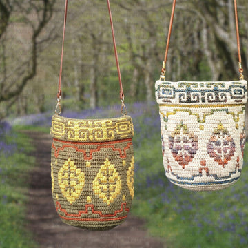 Hazel Boho Bucket Bag, Mosaic Crochet