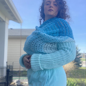 Like A Pretzel: Crochet Wrap Sweater