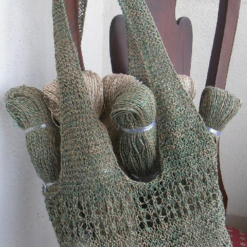 Market Tote in Jute Cotton