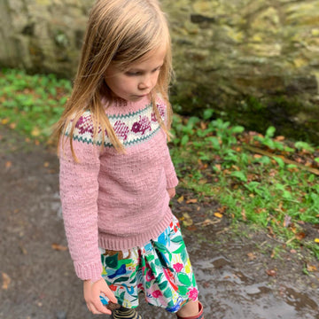 Textured Jumper With Hedgehog Yoke