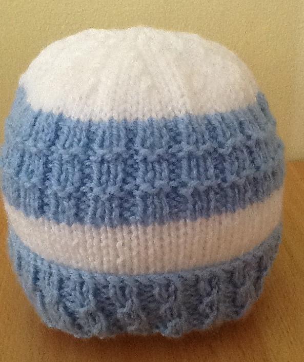 Mock Cable Brim beanie hat