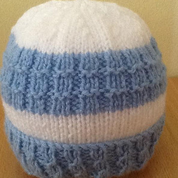 Mock Cable Brim beanie hat