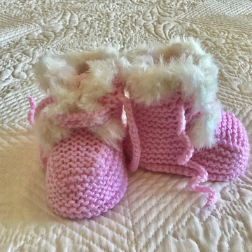 Baby Faux Fur Hat And Booties
