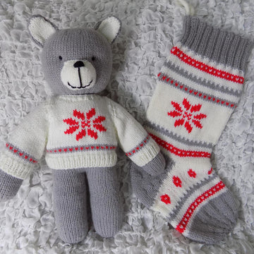 Christmas Stocking and Hat Set