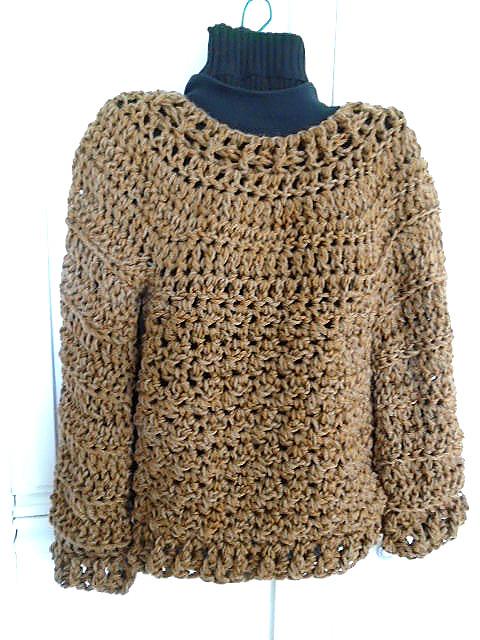 866-XS-S Chunky Oversized Pullover Sweater