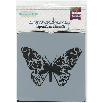 Donna Downey Stencils Donna Downey Signature Stencils 8.5"X8.5" - Butterfly