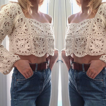 Granny square sweater