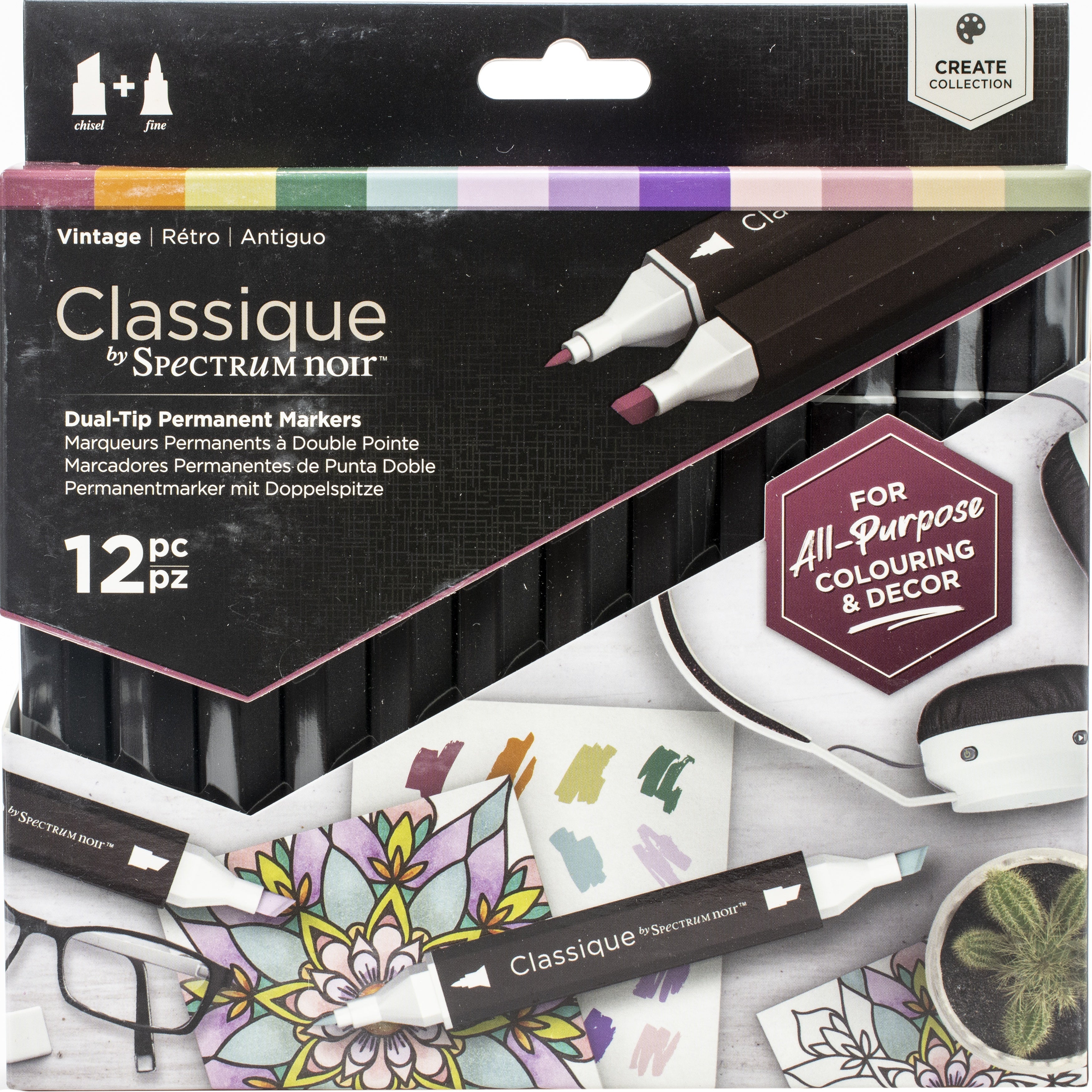 Spectrum Noir Classique 12 Pens - Vintage