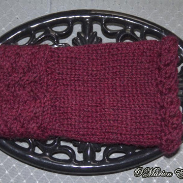 Seidr Cabled Hood, Headband & Wrist Cuffs