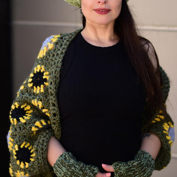 Olena crochet slouch hat in 3 sizes