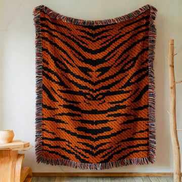 Tiger Blanket C2C Crochet Pattern
