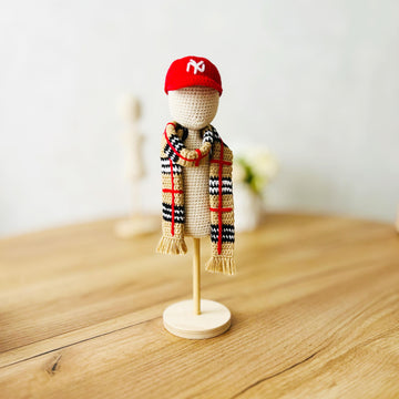 Amigurumi doll clothes, crochet doll clothes, winter doll coat