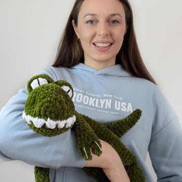 Crochet Dinosaur Pattern, Baby Snuggler Crochet Pattern: Amigurumi Plushie